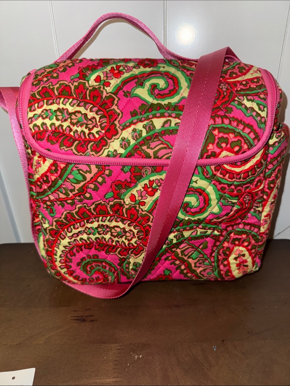 Vera Bradley Capri Pink Lunch Bag Crossbody